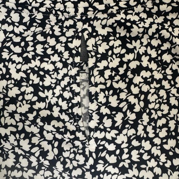 Vince Camuto Floral Crewneck Split Back Keyhole Tank Top Womens Size XL Jersey - Picture 14 of 15